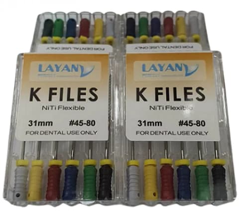 NiTi K Files (Hand)-L: 31mm ( pack of 6 )
