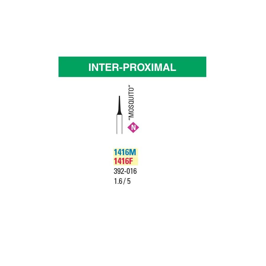 Inter-Proximal “Mosquito” – Microcopy NeoDiamond Burs | 25/pkg
