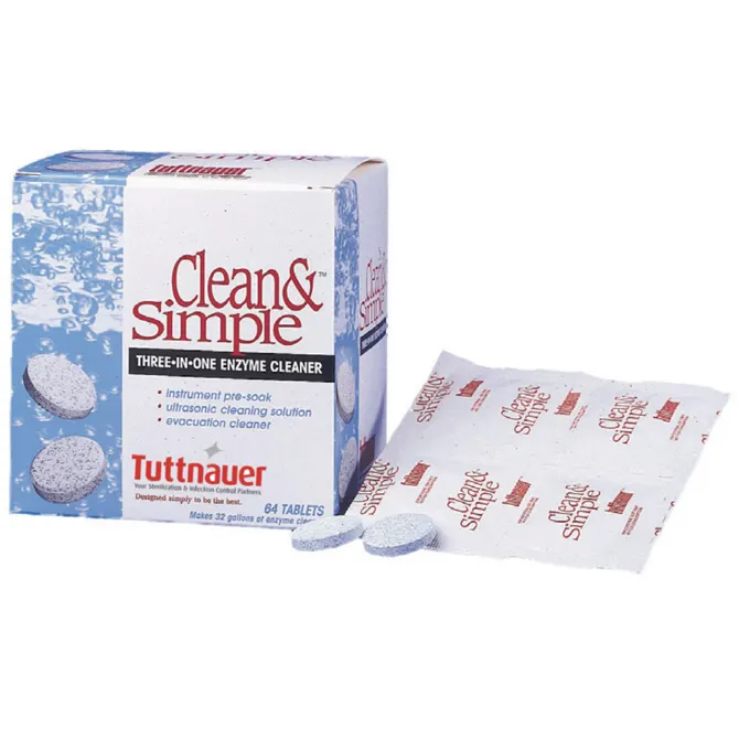 Clean & Simple Ultrasonic/Enzymatic Tablets | 64 Tablets