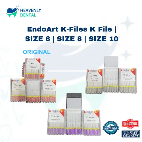 EndoArt K-Files K File Stainless Steel Jarum Endo Alat Perawatan Saluran Akar Gigi