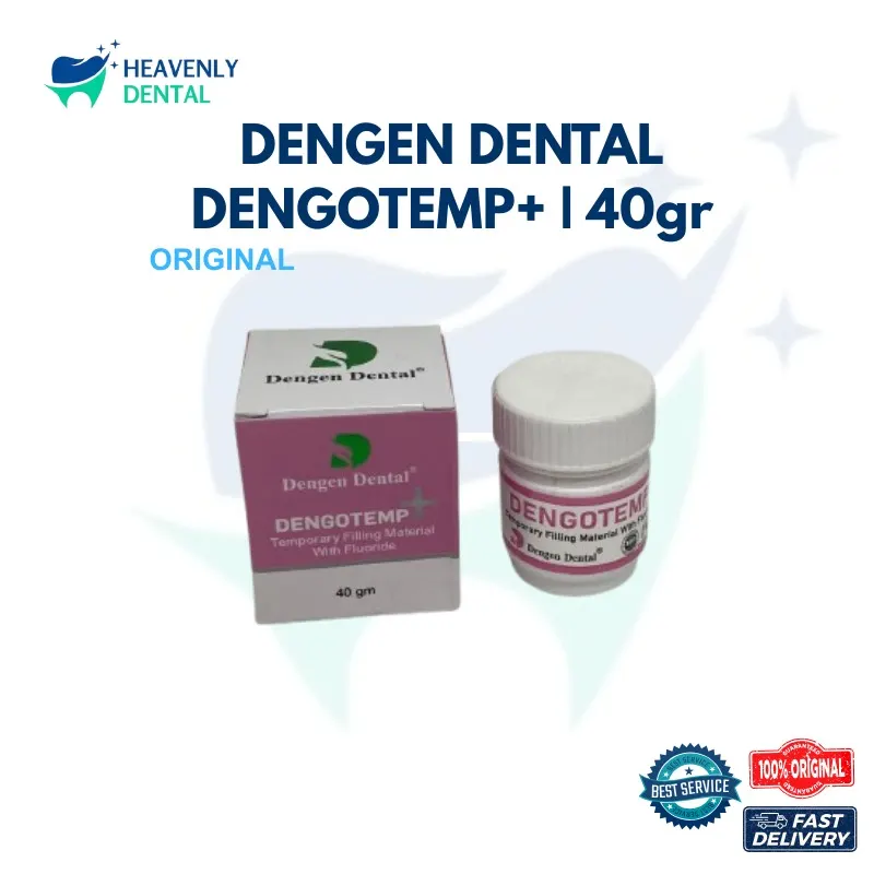 DENGEN DENTAL DENGOTEMP PLUS – Temporary Filling Material With Fluoride (40 gr)