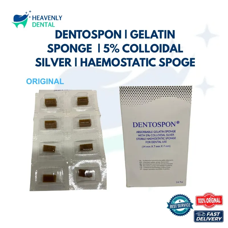 Dentospon by Aegis Resorbable Hemostatic Sponge isi 24 curaspon surgisponge biosponge