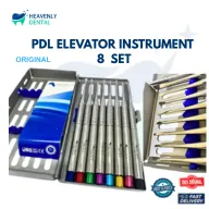 Alat Instrumen PDL Elevator Ekstraksi Akar Gigi Implan Bedah Dokter Gigi | Alat Instrument 8 Set