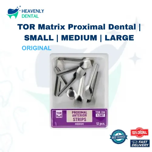 TOR Matrix Proximal Dental | Matrix Anterior Strips Medium 12 Pcs