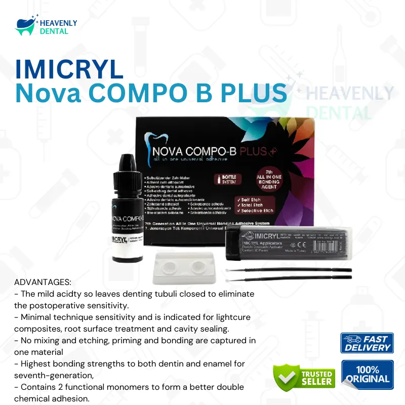 NOVA COMPO B PLUS DENTAL BONDING SELF ETCH GEN 7 UNIVERSAL BONDING AGENT