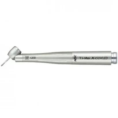 NSK Ti-Max X450WLED Titanium high speed HP, LED, 45Deg Angled, Std Head For W&H coupling