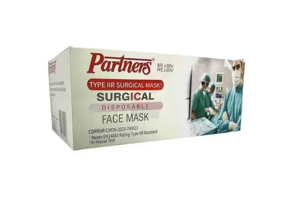 Face Mask 3-ply Type IIR – 50pcs/box