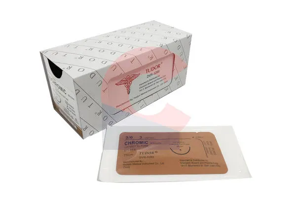 Tudor Chromic CatGut 3-0 Cvd Cut – 12pcs/box