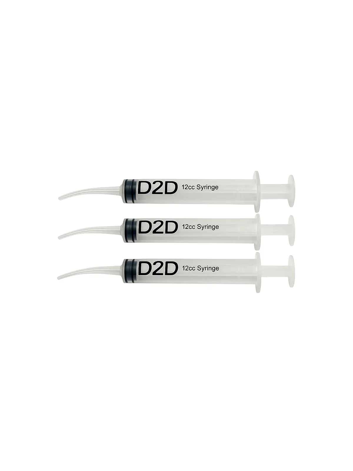 D2D Curved Tip Syringe 12ml