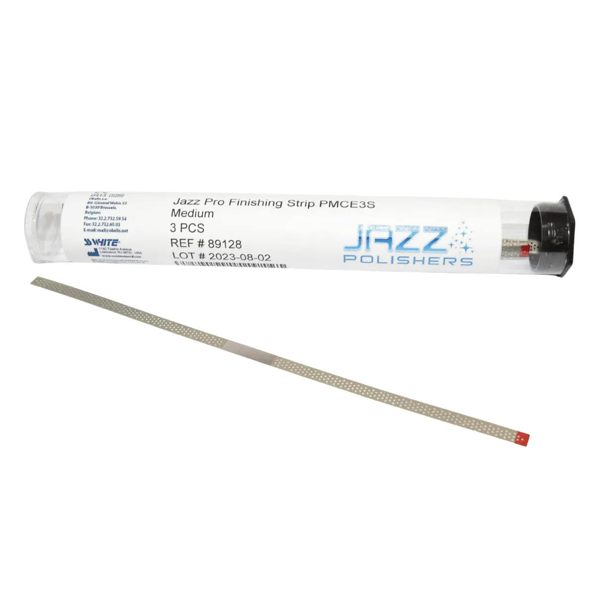 JAZZ FINISHING STRIP PORCELAIN-METAL-COMPOSITE PMCE3S MEDIUM 4x150mm – 3 PACK