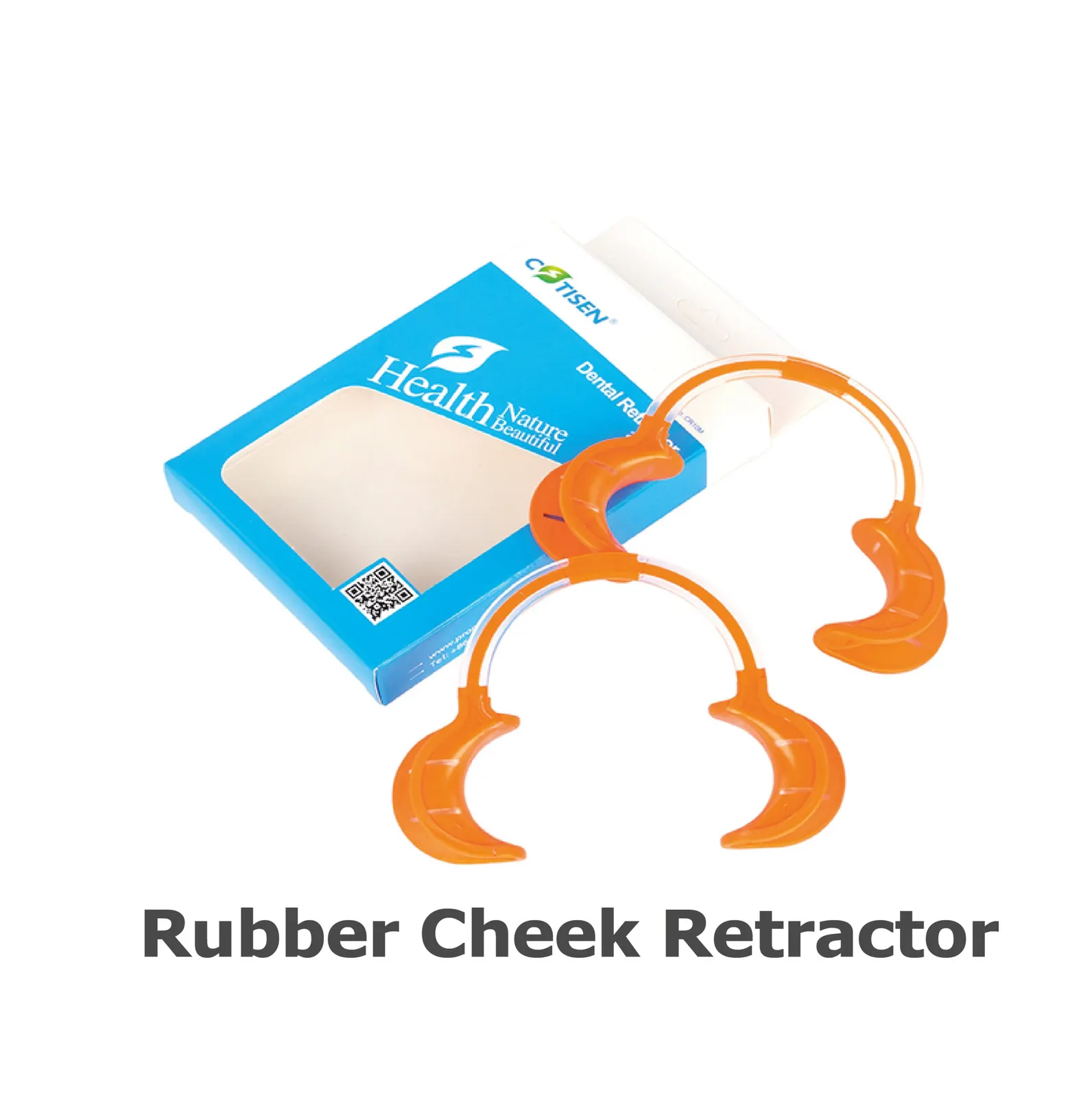CHEEK RETRACTOR RUBBER ORANGE (2PCS)