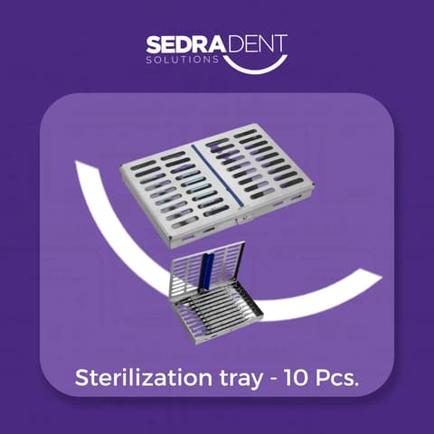 Sterilization tray 182x144x34mm 10 Pcs.