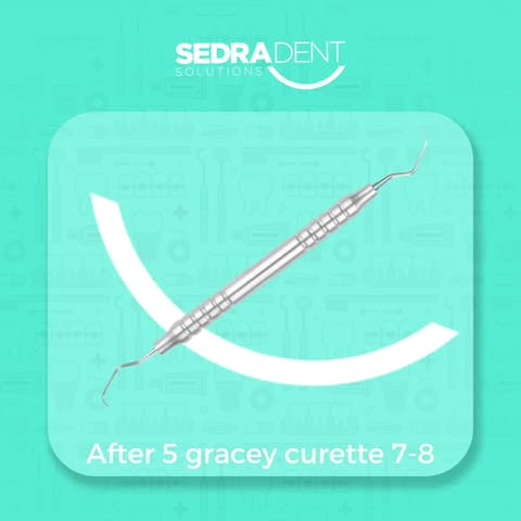 Curette Gracey Anatomical hollow handle 10mm 7-8