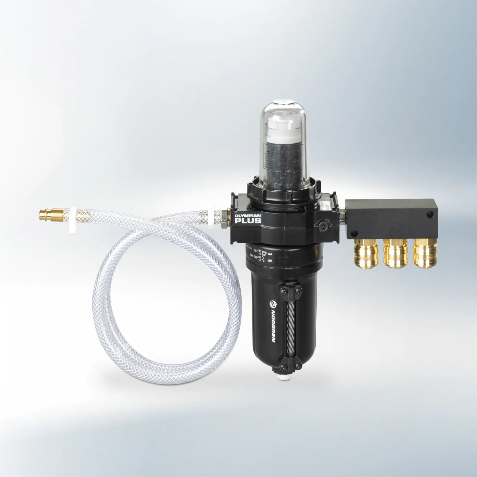 High performance compressed air filter