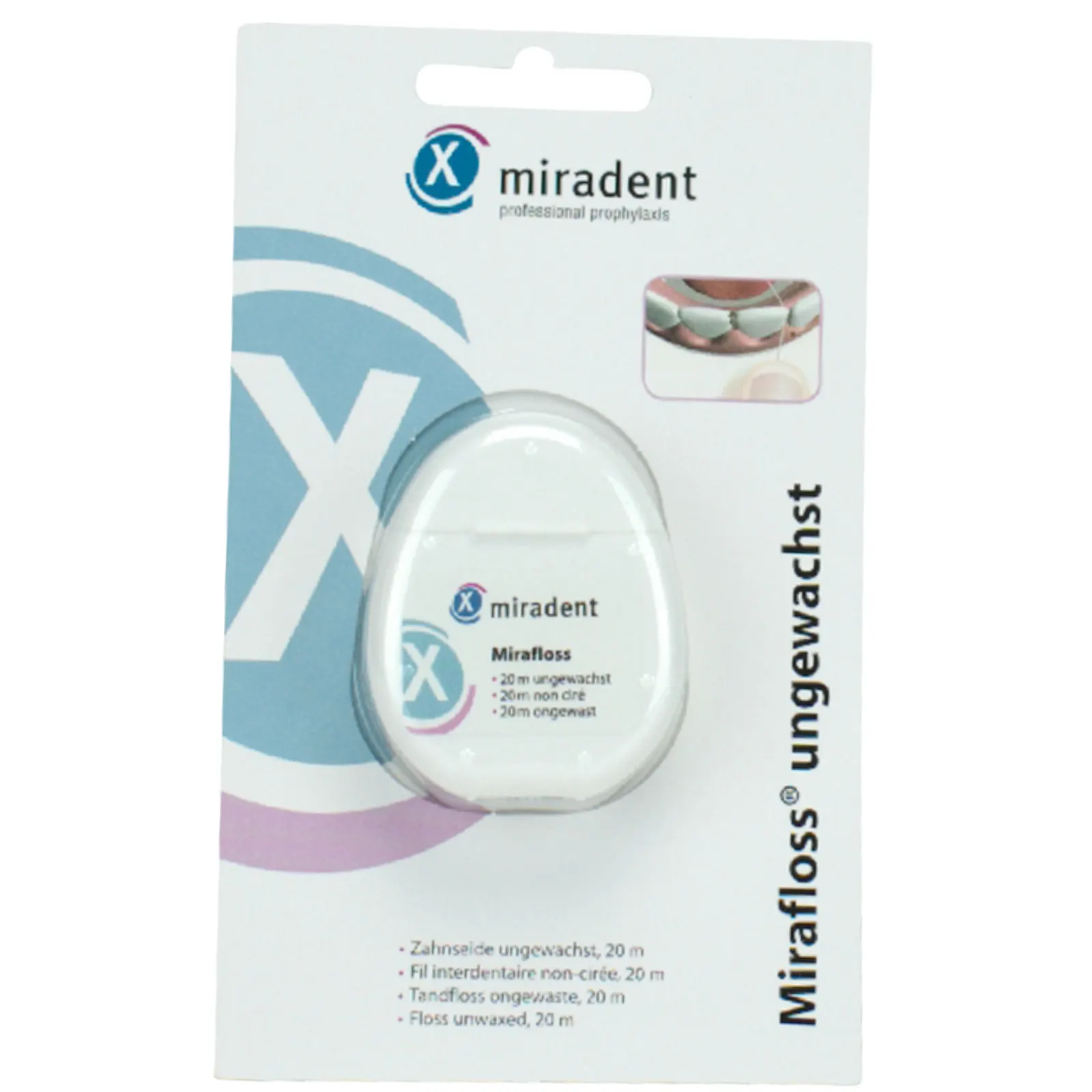 Mirafloss® CHX Tape Unwaxed | Implant Floss