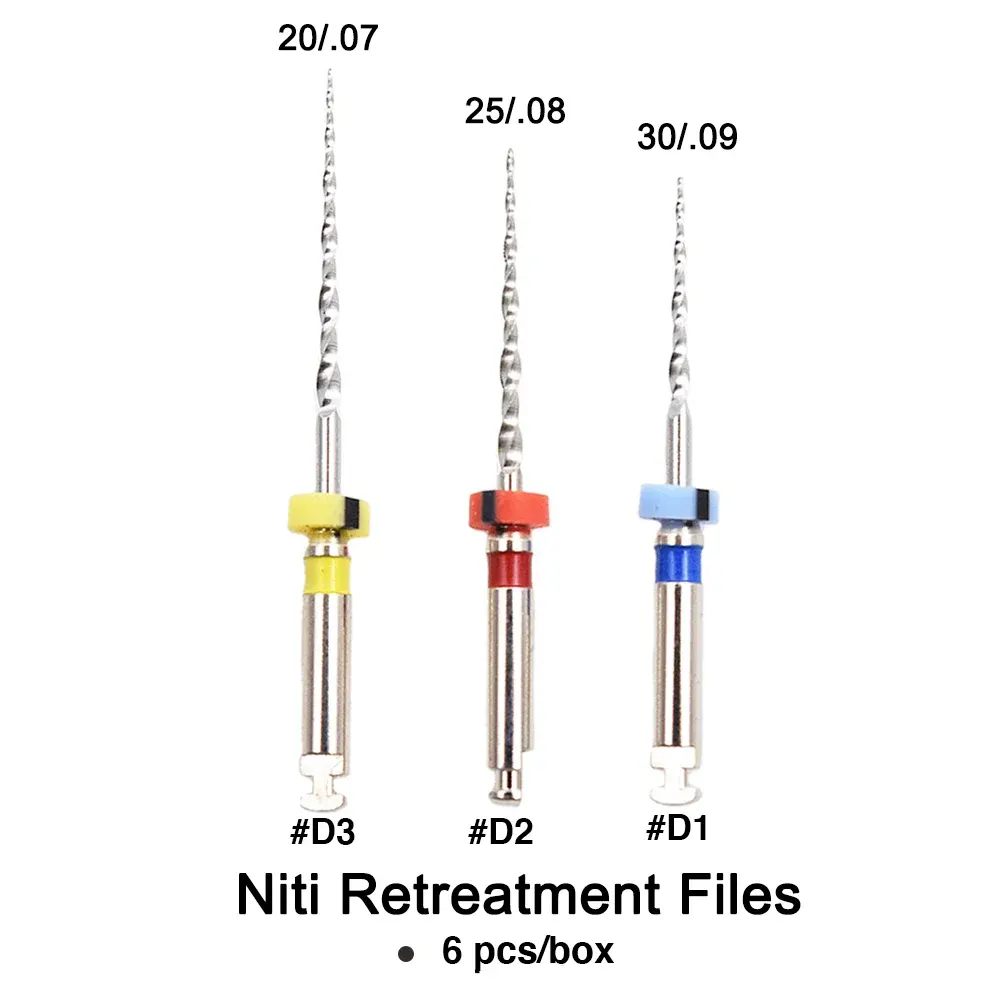 Lusterdent NiTi Re-Treatment Rotary Files 22mm #D3