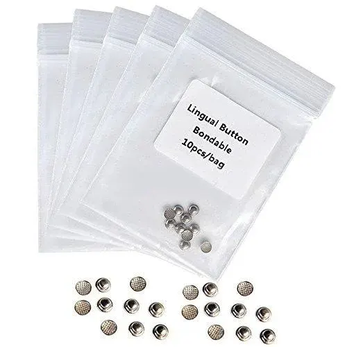 United Dental Lingual Button Round Set of 10pcs