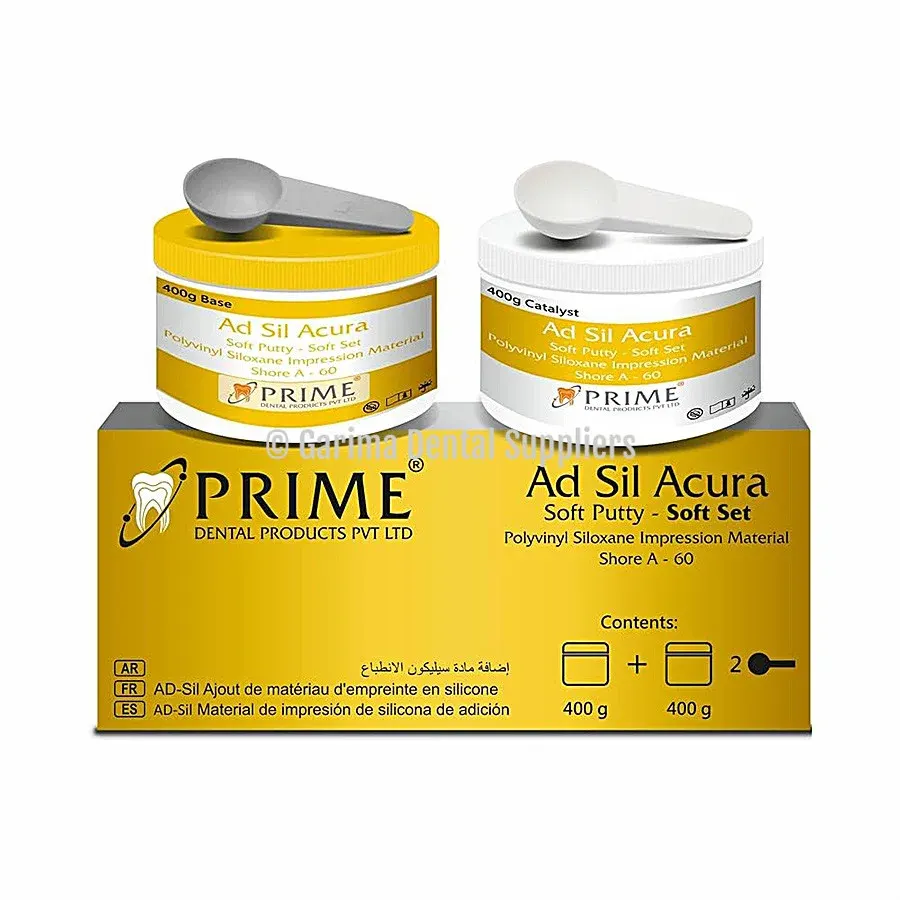 Prime Dental Ad Sil Acura Soft Set Putty 800GMS