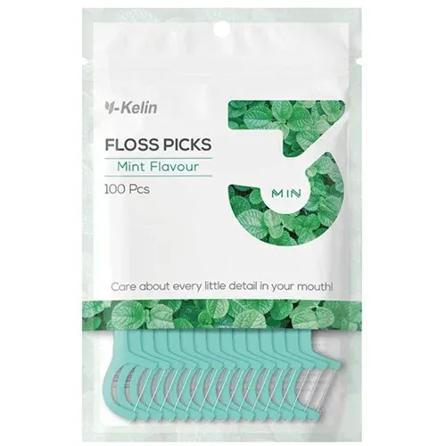 Y-Kelin Floss Blueberry | Mint – 100pcs/PKT – Mint