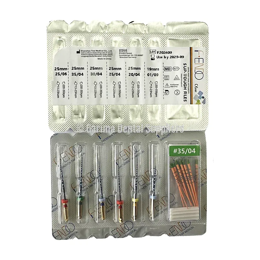 F-Endo Rotary Files – SUP TOUGH W/ Gutta Percha 25mm #ASST