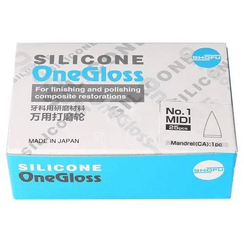 Shofu Silicone One Gloss Midi Points (25 Pcs/Packet)