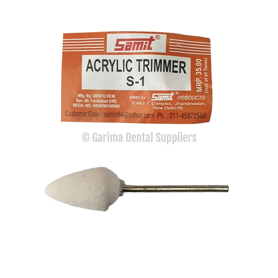Indian Acrylic Stone Bur #S1 – White