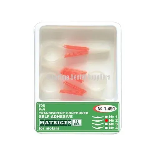 TOR VM Self-Adhesive Transparent Contoured Matrices for Molars – No 2