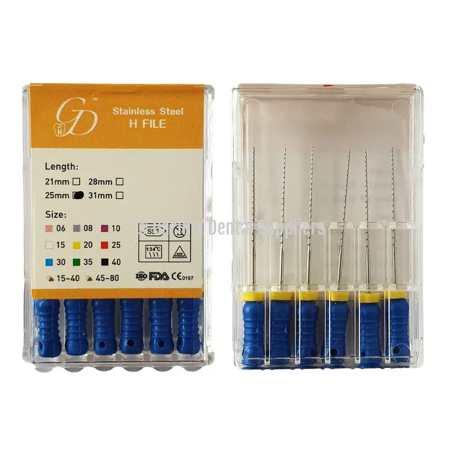 GDS Stainless Steel H-Files 25mm #30