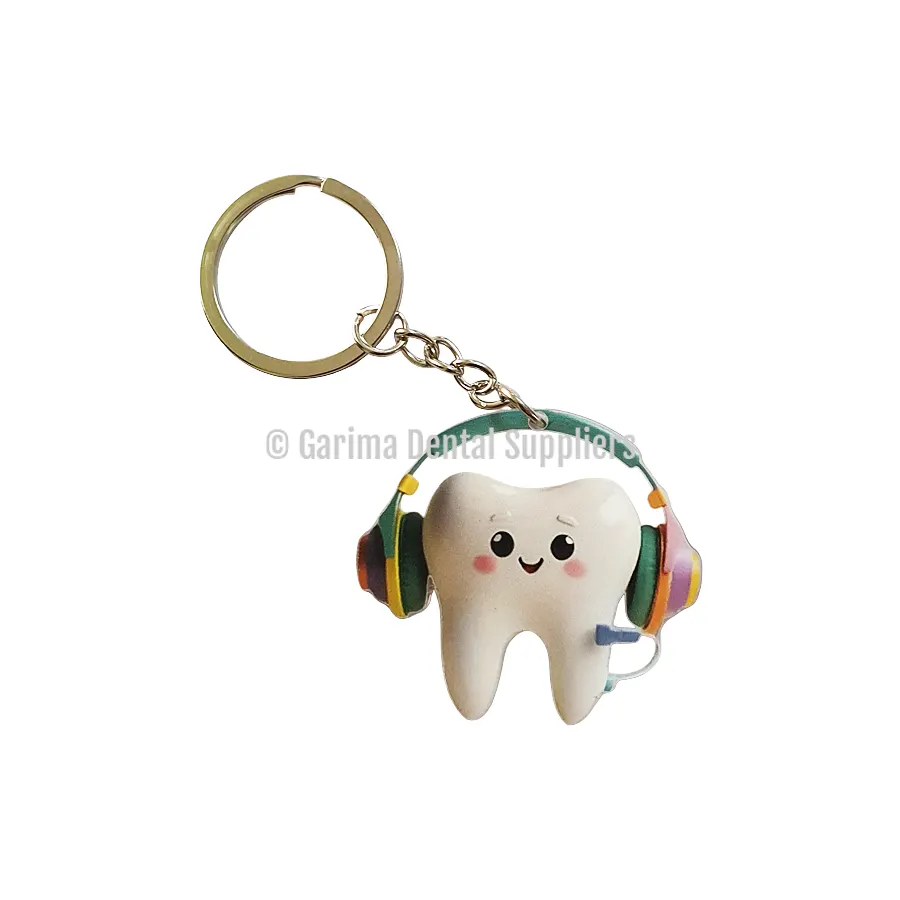 Unique Keychain 2D Acrylic Tooth Shape