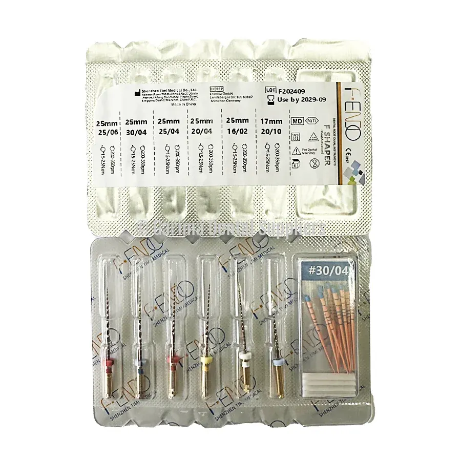 F-Endo Rotary Files – F SHAPER /W Gutta Percha 25mm #Asst