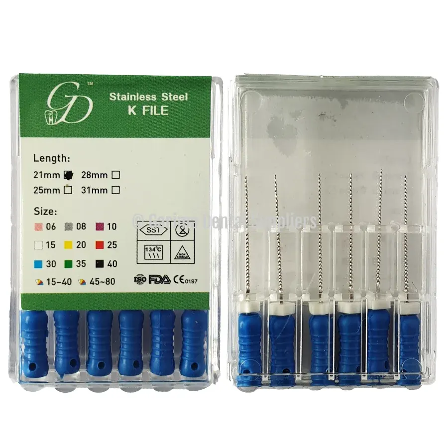 GDS Stainless Steel K-Files 21mm #30
