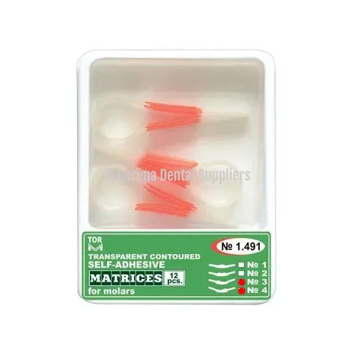 TOR VM Self-Adhesive Transparent Contoured Matrices for Molars – No 3/4