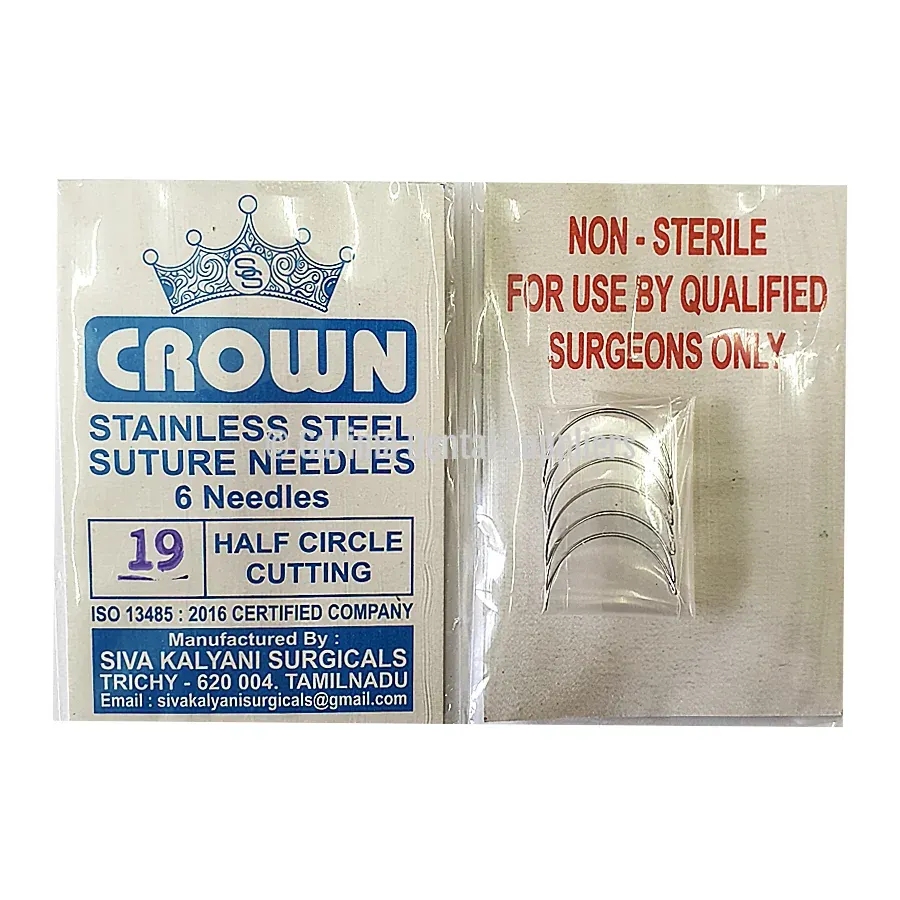 Indian Suture Needle Half Circle – #19