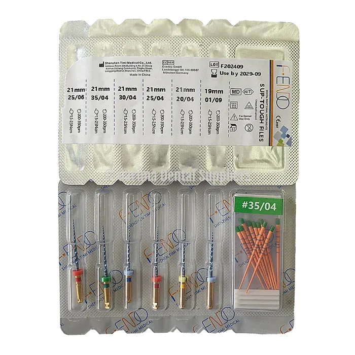 F-Endo Rotary Files – SUP TOUGH W/ Gutta Percha 21mm #ASST