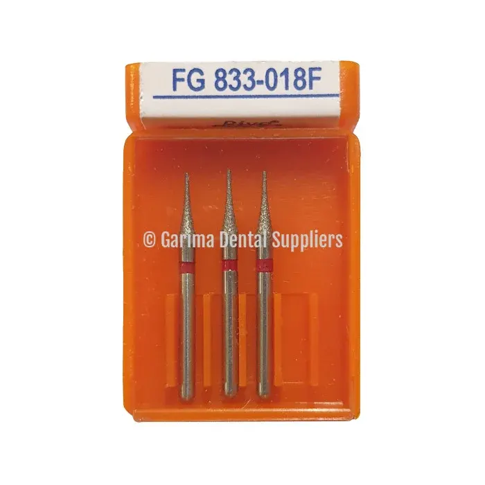 Pivo Diamond Bur IPR FG 833-018F – 3Pcs/Pkt