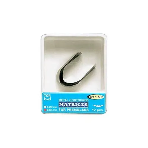 TOR VM Metal Contoured Matrices for Premolar Set of 12 pcs