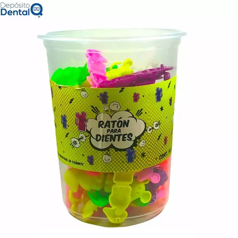 Ratón Para Dientes de Plástico 90 Piezas Fox