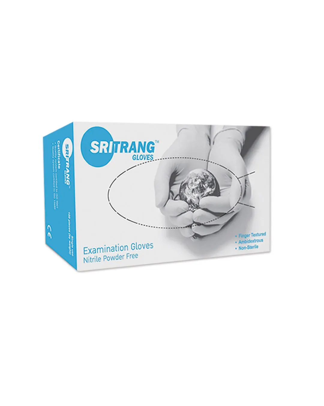Gants d’examen Nitrile non-poudrés : SRITRANG
