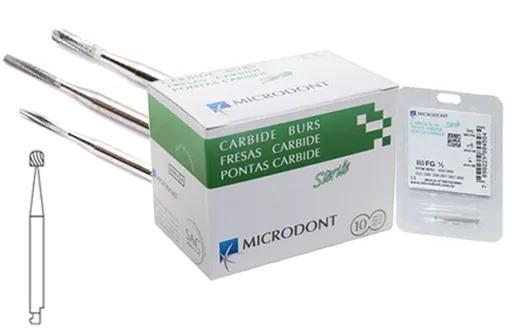 Fraises en carbure de tungstène Forme boule : MICRODONT