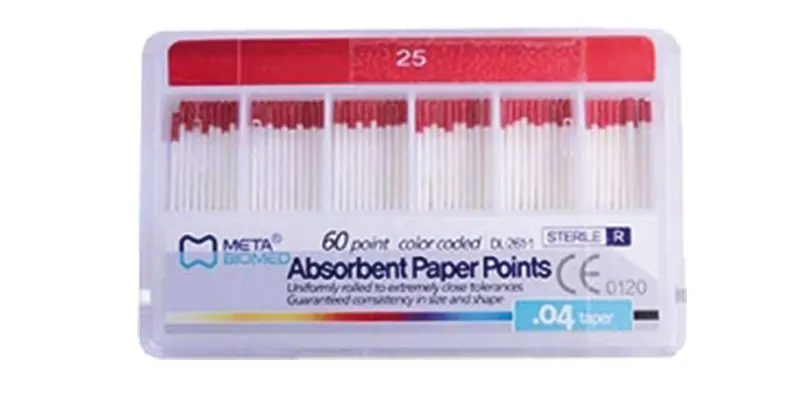 Pointes en papier avec conicité : META BIOMED