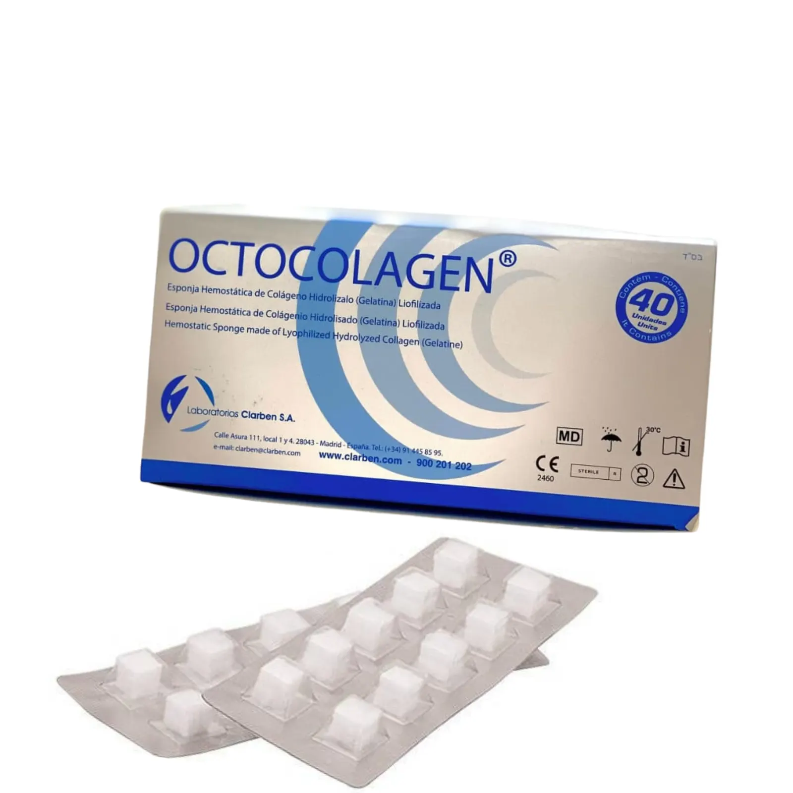 EPONGE HEMOSTATIQUE “OCTOCOLAGEN”-40U