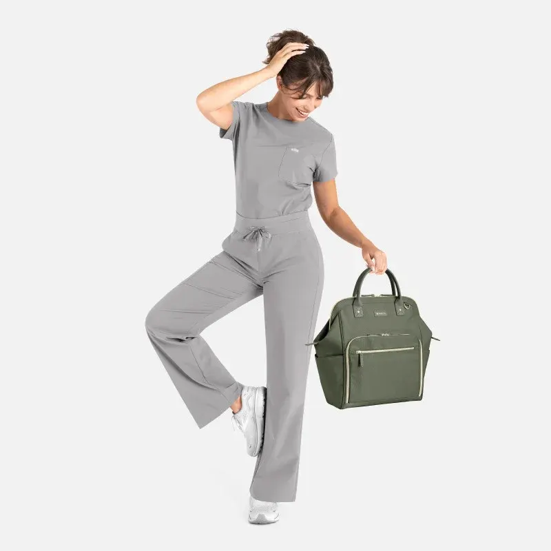 MAEVN MOMENTUM ROUND NECK AND WIDE LEG SCRUB SET