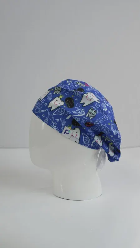 PULSE ZONE SMILE TEETH PATTERN HEADCAP