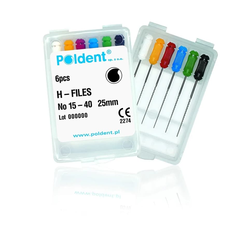 Poldent Endostar H.files (stainless Steel) - Bibodent | Dental Supplies & Equipment