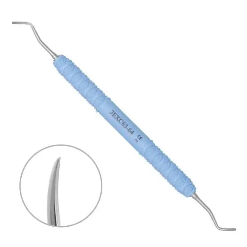 DENTAL EXCAVATOR, SPADE, AUTOCLAVABLE SILICONE HANDLE, EXC 63-64