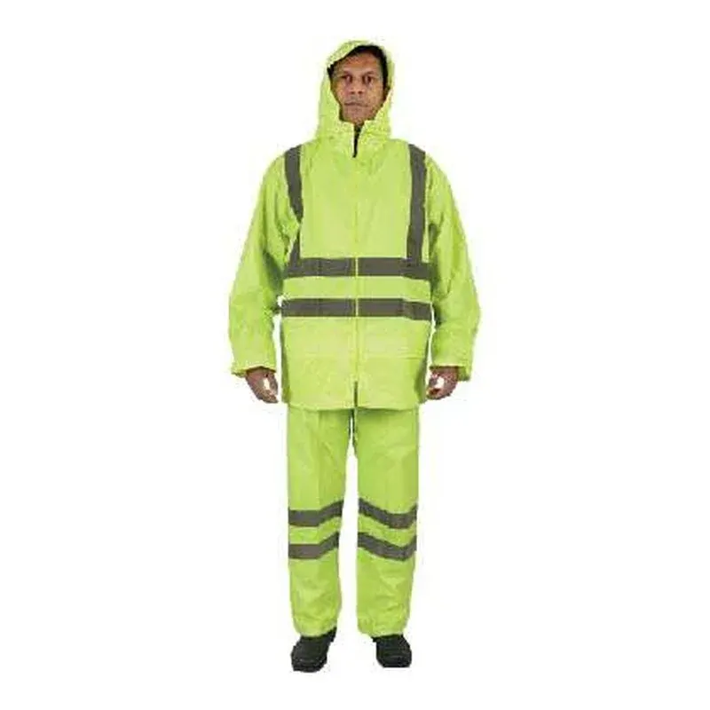 بدلة مطر PVC/بوليستر مع شرائط عاكسة Vaultex PDT