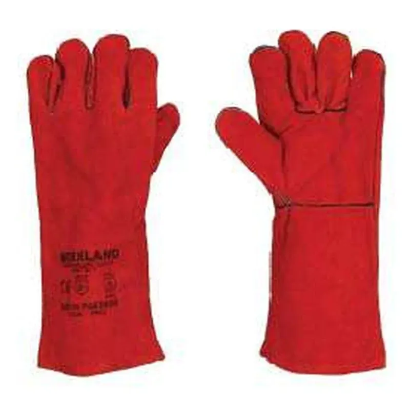 قفازات لحام جلدية مع حواف تقوية (Piping) – 16 إنش Workland PRD