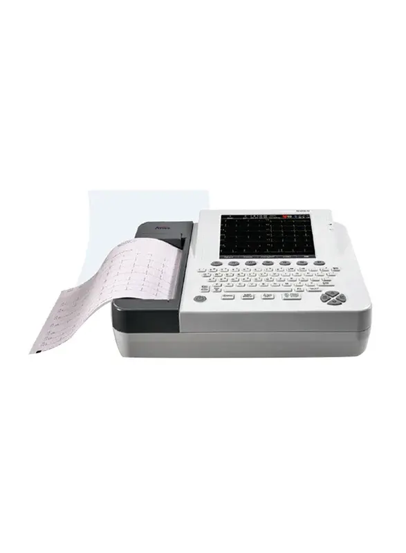 جهاز تخطيط القلب Aveus AV-ECG-12 بـ12 قناة – أبيض