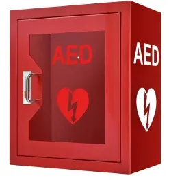 خزانة جدارية لجهاز AED مزودة بإنذار – صندوق جهاز الصدمات