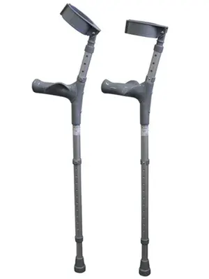 عكازات ساعد مريحة (Forearm) – مقاس وسط – زوج